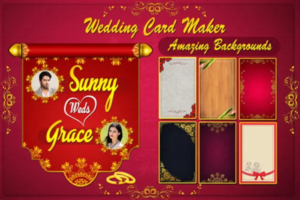 Wedding Invitation Card Maker android App screenshot 0