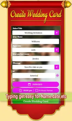 Wedding Invitation Card Maker android App screenshot 13