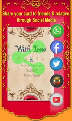 Wedding Invitation Card Maker android App screenshot 6